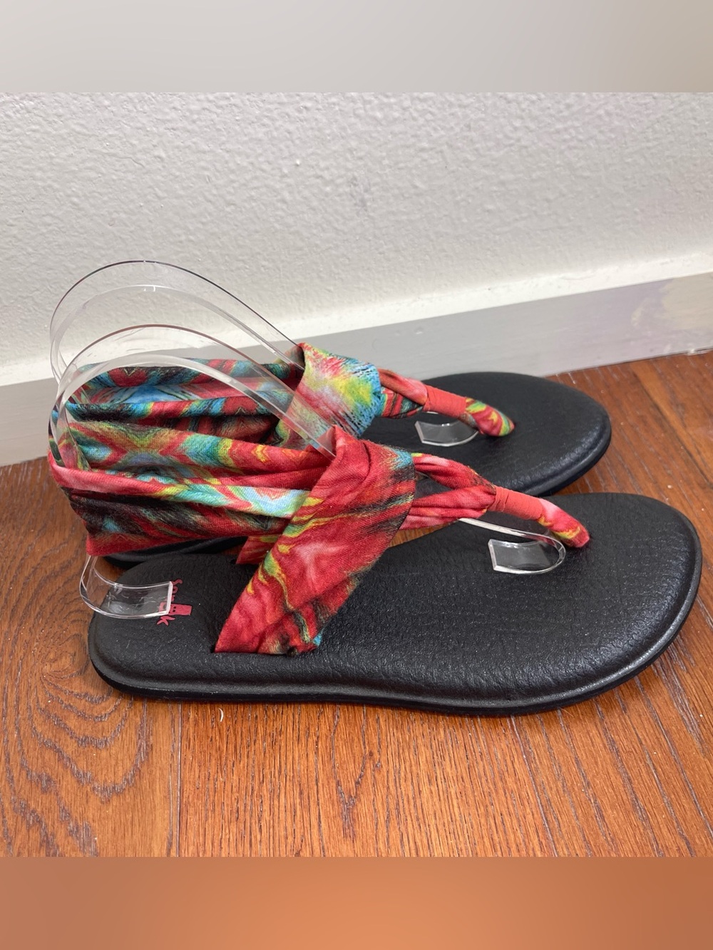 Sanuk Women's Yoga Sling 2 Prints Comfort Sandals - Tie-Dye Multi-Color Size 9